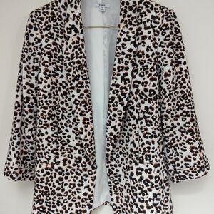 BAR III Leopard Print Blazer, Size XL